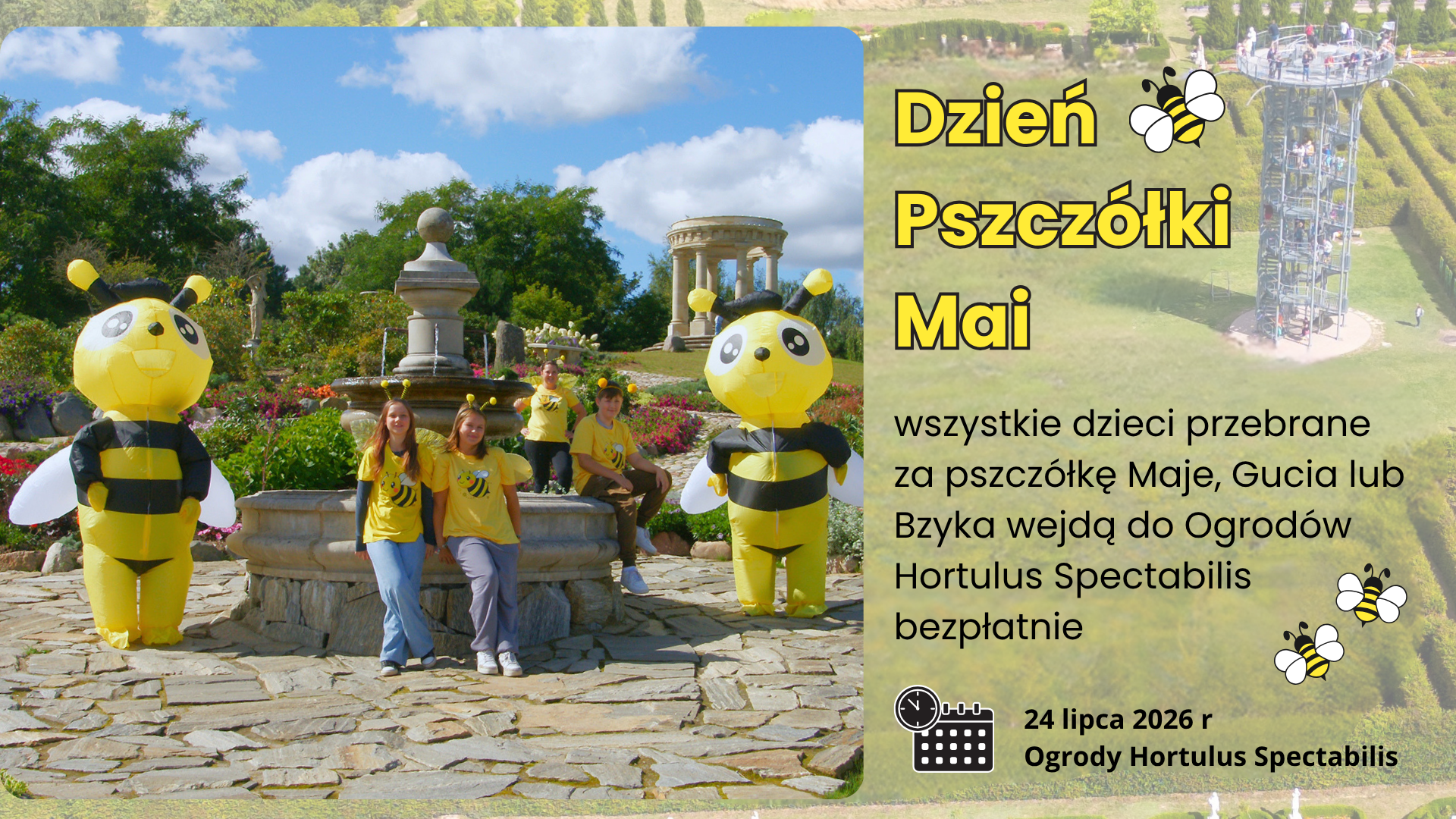 Dzień Pszczółki Mai – bezpłatny wstęp dla przebranych dzieci!